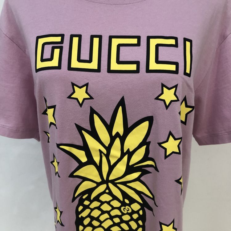 Gucci Gucci Pink Pineapple Print T-Shirt Size XS Size XS / US 0-2 / IT 36-38 - 6 Thumbnail