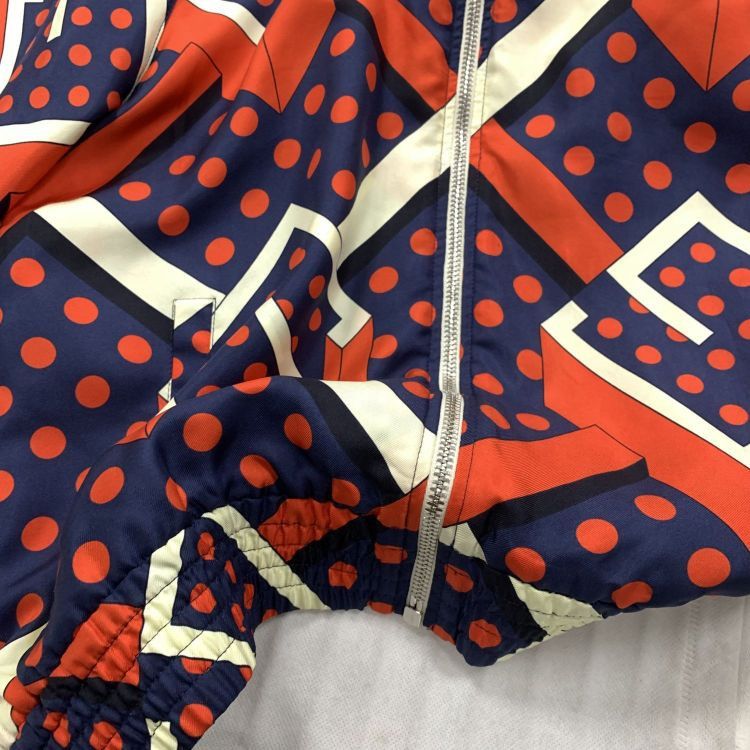Gucci Gucci Geometric Pattern Silk Zip Jacket Size XS Size XS / US 0-2 / IT 36-38 - 5 Thumbnail