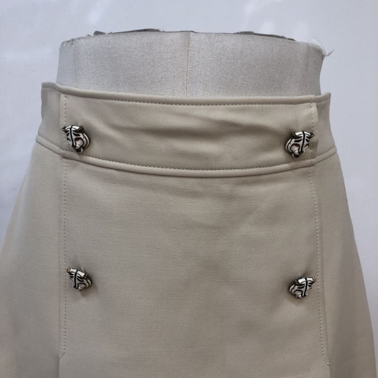 Gucci Gucci Beige Wool Silk Blend Skirt Size 42 Size 28" / US 6 / IT 42 - 7 Thumbnail