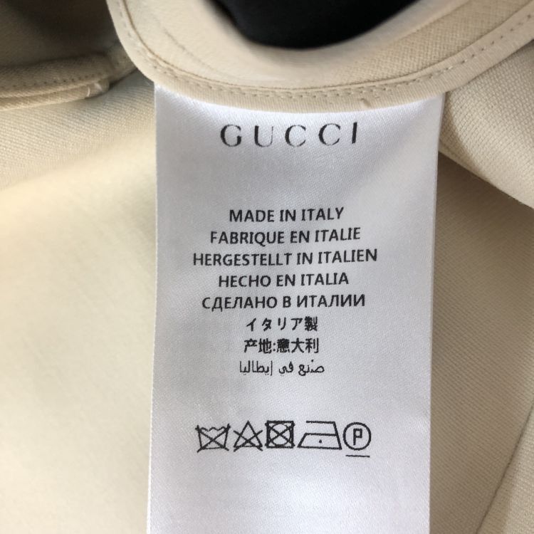 Gucci Gucci Beige Wool Silk Blend Skirt Size 42 Size 28" / US 6 / IT 42 - 5 Thumbnail