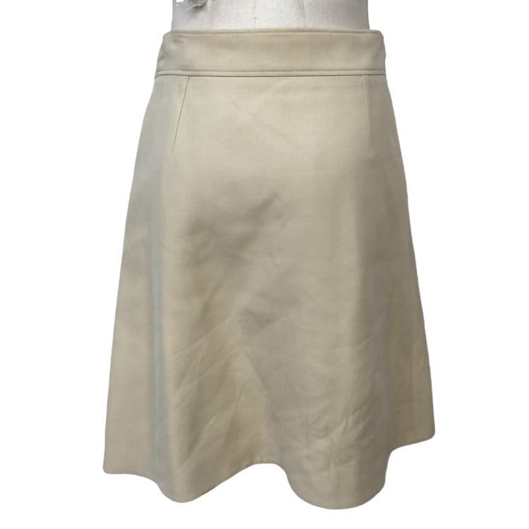 Gucci Gucci Beige Wool Silk Blend Skirt Size 42 Size 28" / US 6 / IT 42 - 2 Thumbnail