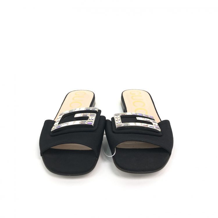 Gucci Gucci Rhinestone G Slides Size 35 Size US 5 / IT 35 - 2 Thumbnail
