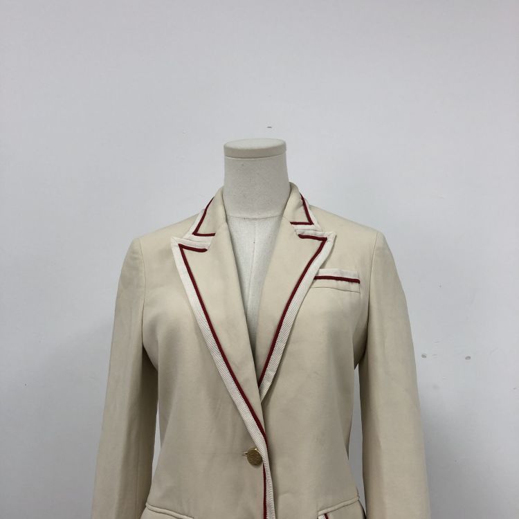 Gucci Gucci Cream Piping Blazer Size 42 Size M / US 6-8 / IT 42-44 - 7 Thumbnail