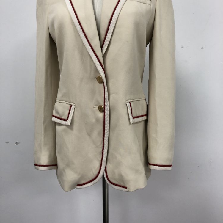 Gucci Gucci Cream Piping Blazer Size 42 Size M / US 6-8 / IT 42-44 - 8 Thumbnail