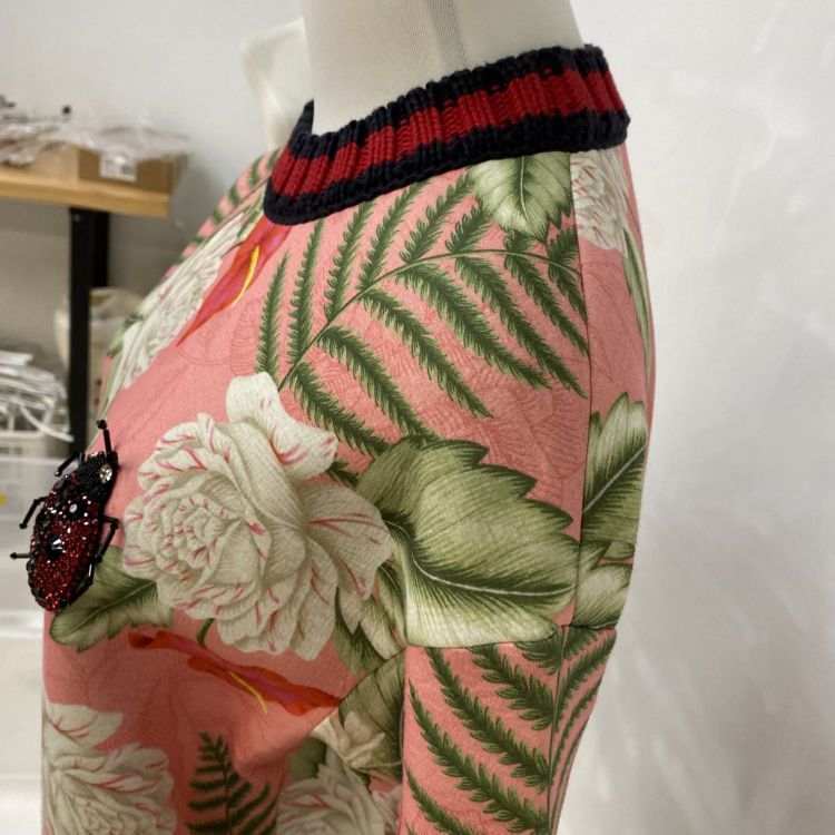 Gucci Gucci Floral Beaded Sweatshirt Size XS Size XS / US 0-2 / IT 36-38 - 9 Thumbnail