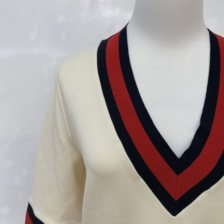 Gucci Gucci Striped Trim Mini Dress Size S Size S / US 4 / IT 40 - 7 Thumbnail