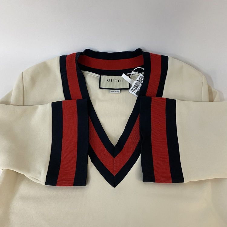 Gucci Gucci Striped Trim Mini Dress Size S Size S / US 4 / IT 40 - 10 Thumbnail
