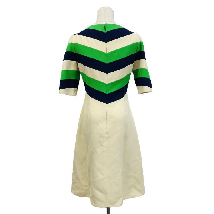 Gucci Gucci Chevron Striped Midi Dress Size 42 Size M / US 6-8 / IT 42-44 - 2 Thumbnail