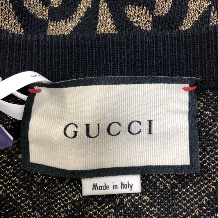 Gucci Gucci GG Pattern Short Sleeve Knit Sweater Size M Size US M / EU 48-50 / 2 - 3 Thumbnail