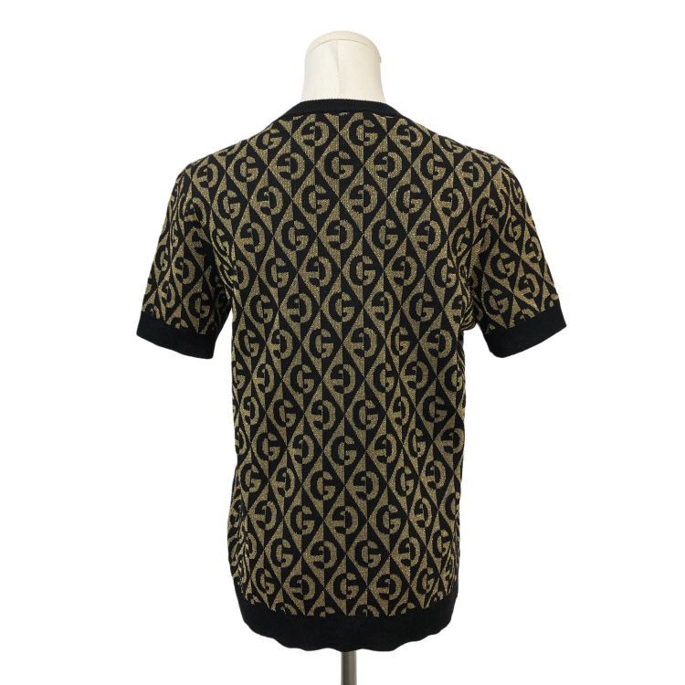Gucci Gucci GG Pattern Short Sleeve Knit Sweater Size M Size US M / EU 48-50 / 2 - 2 Thumbnail
