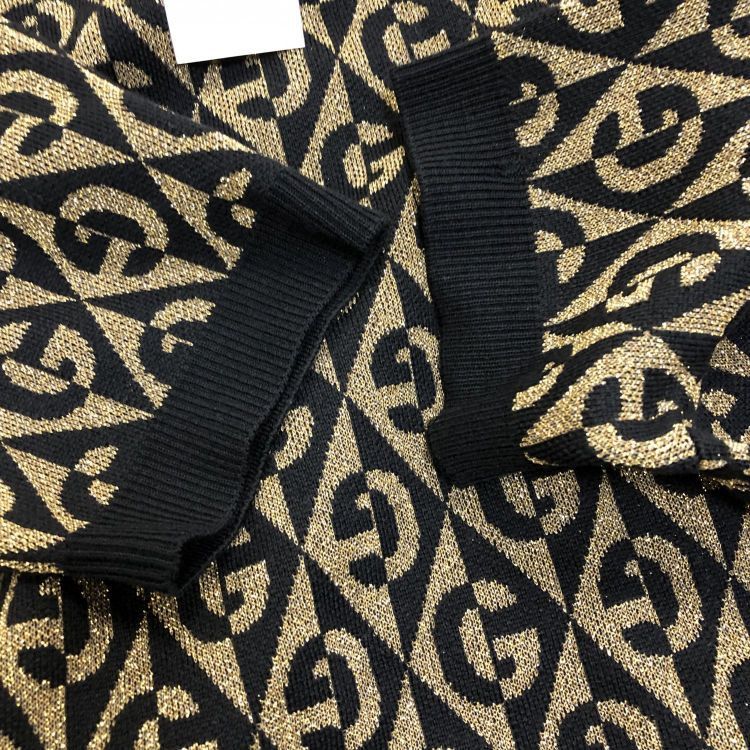 Gucci Gucci GG Pattern Short Sleeve Knit Sweater Size M Size US M / EU 48-50 / 2 - 8 Thumbnail