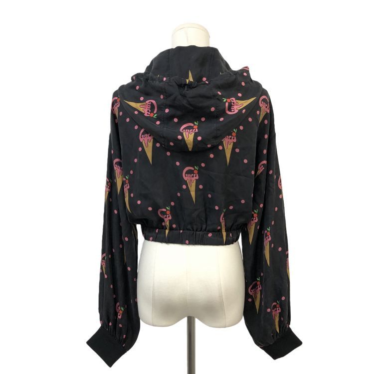 Gucci Gucci Ice Cream Print Silk Hoodie Size S Size US S / EU 44-46 / 1 - 2 Thumbnail