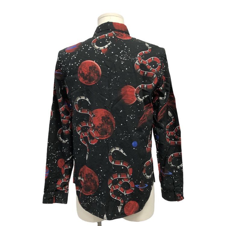 Gucci Gucci Planet Snake Print Shirt Size M Size US M / EU 48-50 / 2 - 2 Thumbnail