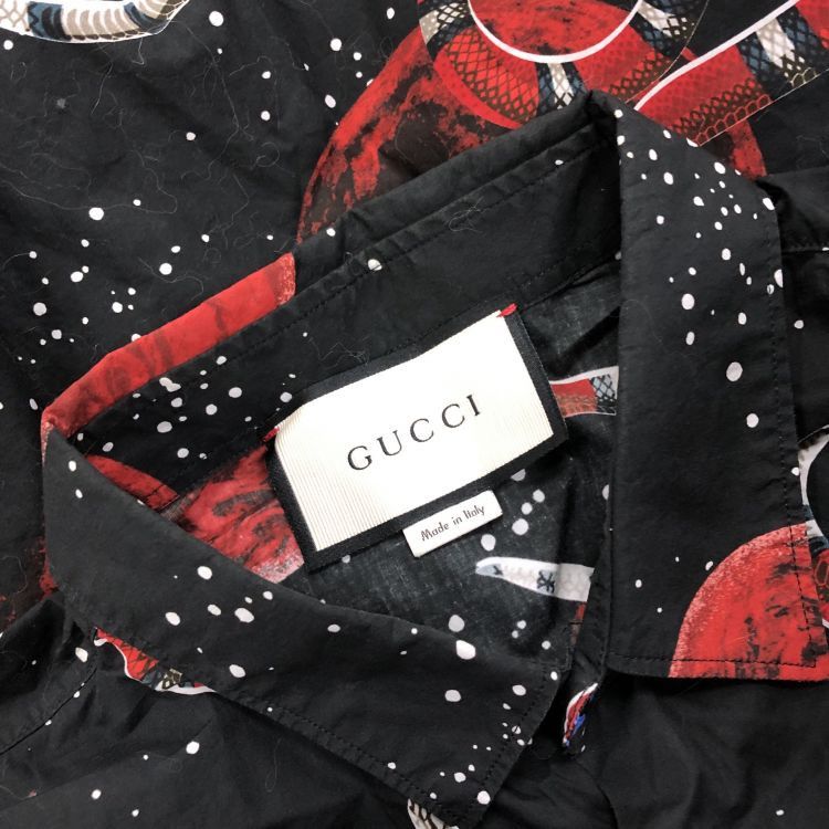 Gucci Gucci Planet Snake Print Shirt Size M Size US M / EU 48-50 / 2 - 6 Thumbnail