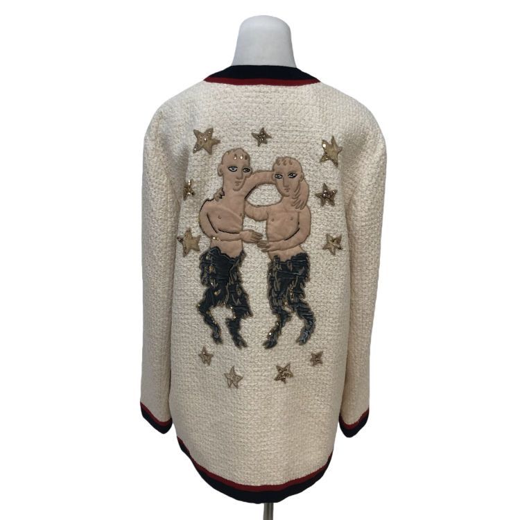 Gucci Gucci Pearl Embellished Tweed Jacket Size 42 Size M / US 6-8 / IT 42-44 - 2 Thumbnail