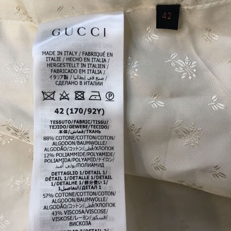 Gucci Gucci Pearl Embellished Tweed Jacket Size 42 Size M / US 6-8 / IT 42-44 - 4 Thumbnail