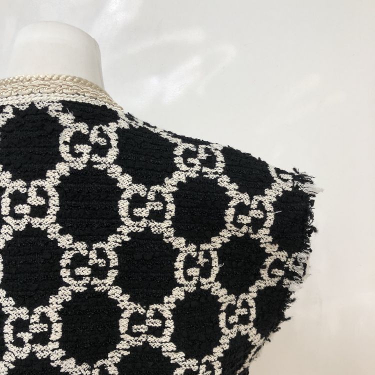 Gucci Gucci Monogram Tweed Vest Size 38 Size XS / US 0-2 / IT 36-38 - 10 Thumbnail