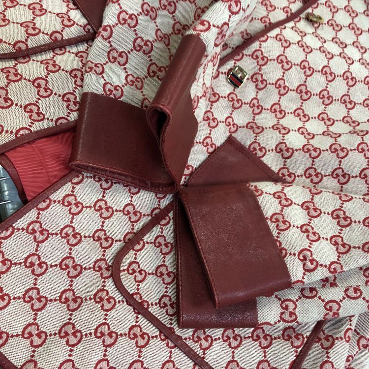 Gucci Gucci GG Monogram Leather Trim Jacket Size 36 Size XS / US 0-2 / IT 36-38 - 8 Thumbnail