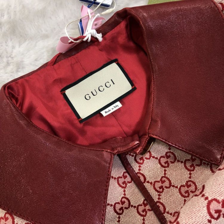 Gucci Gucci GG Monogram Leather Trim Jacket Size 36 Size XS / US 0-2 / IT 36-38 - 6 Thumbnail