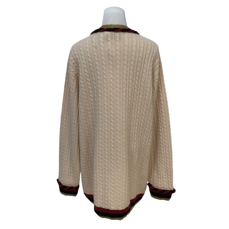 Gucci Gucci Cable Knit Cardigan Size L Size US L / EU 52-54 / 3 - 2 Thumbnail