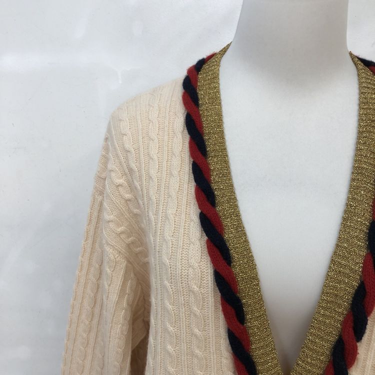 Gucci Gucci Cable Knit Cardigan Size L Size US L / EU 52-54 / 3 - 7 Thumbnail