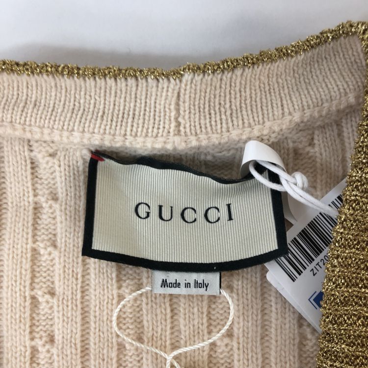Gucci Gucci Cable Knit Cardigan Size L Size US L / EU 52-54 / 3 - 3 Thumbnail