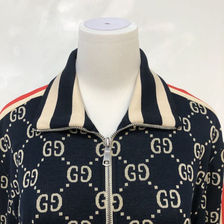 Gucci Gucci GG Jacquard Track Jacket Size L Size US L / EU 52-54 / 3 - 7 Thumbnail