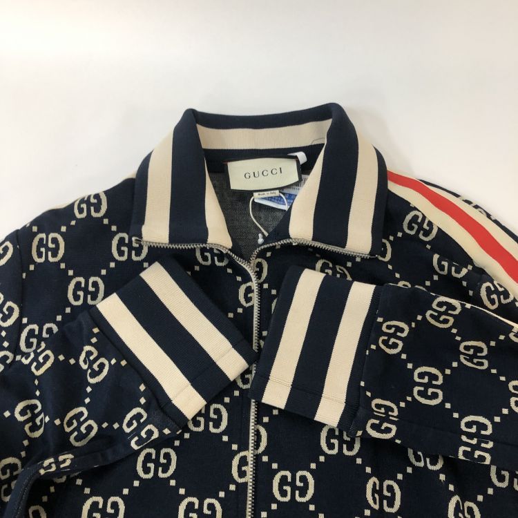 Gucci Gucci GG Jacquard Track Jacket Size L Size US L / EU 52-54 / 3 - 12 Thumbnail