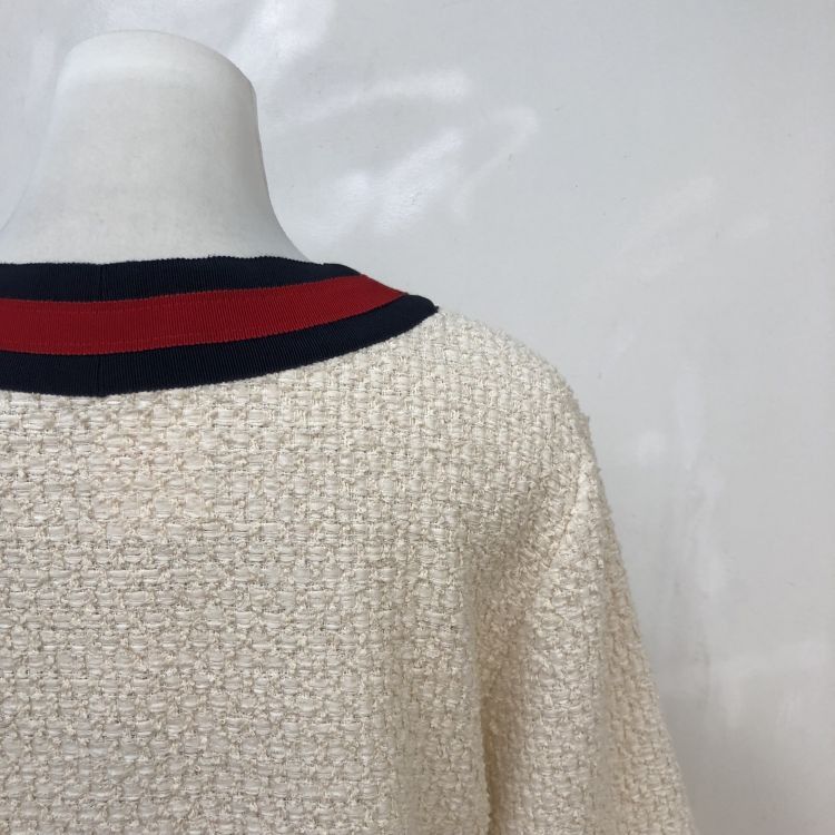 Gucci Gucci Textured V-Neck Dress Size 42 Size M / US 6-8 / IT 42-44 - 9 Thumbnail
