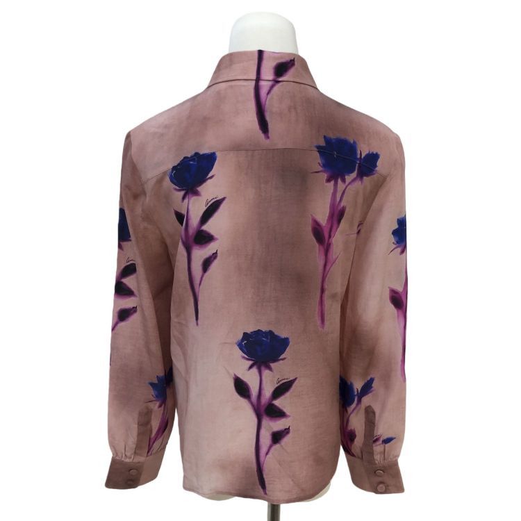 Gucci Gucci Floral Silk Button Up Shirt Size 40 Size S / US 4 / IT 40 - 2 Thumbnail
