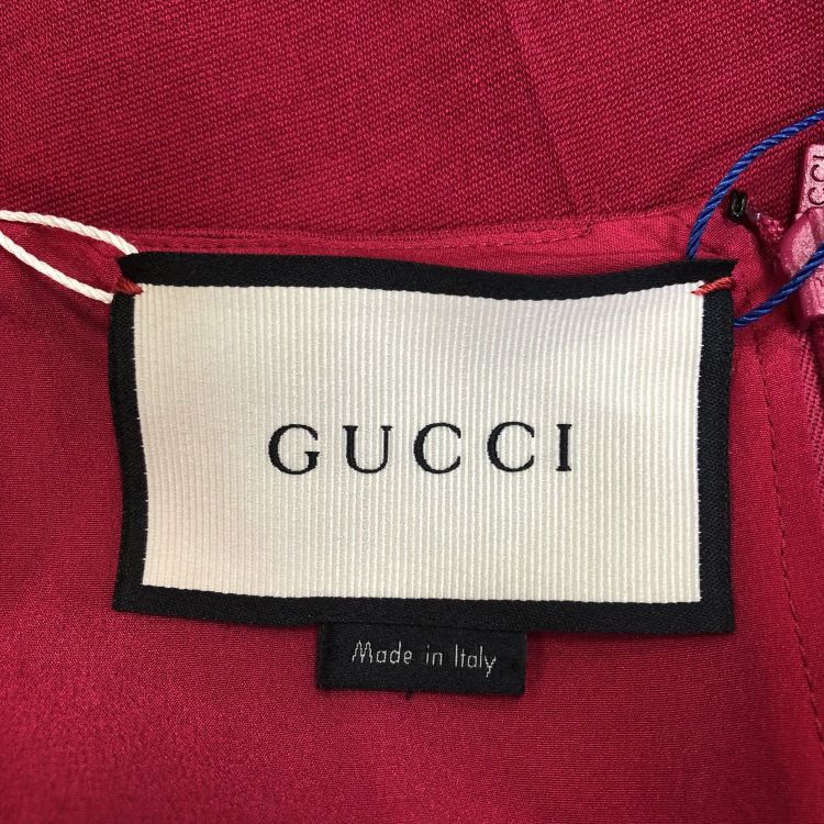 Gucci Gucci Pink Silk Blend Midi Dress Size 40 Size S / US 4 / IT 40 - 3 Thumbnail