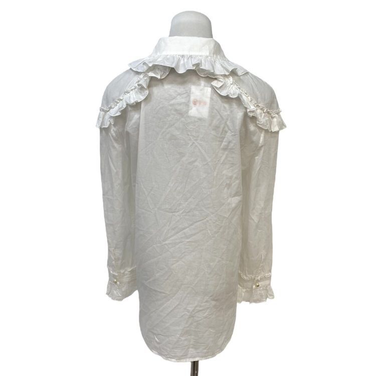 Gucci Gucci Ruffle Detail Cotton Blouse Size 42 Size M / US 6-8 / IT 42-44 - 2 Thumbnail
