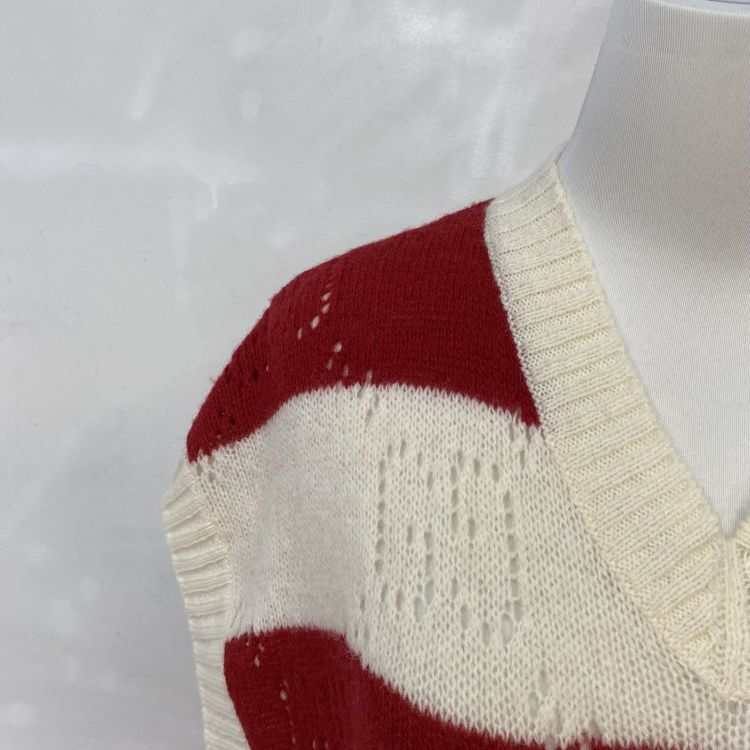 Gucci Gucci Striped Tiger Appliqué Sweater Vest Size S Size S / US 4 / IT 40 - 7 Thumbnail