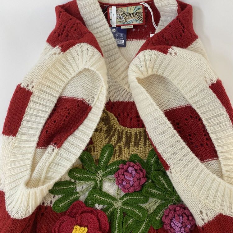 Gucci Gucci Striped Tiger Appliqué Sweater Vest Size S Size S / US 4 / IT 40 - 10 Thumbnail