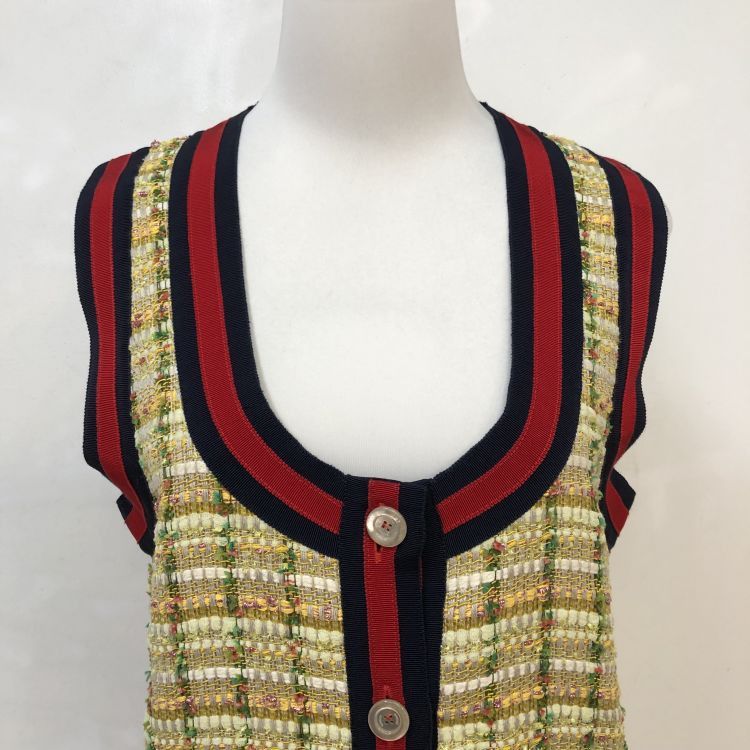 Gucci Gucci Plaid Tweed Vest Size 42 Size M / US 6-8 / IT 42-44 - 7 Thumbnail