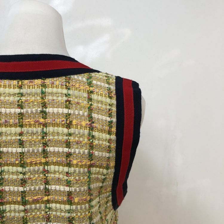 Gucci Gucci Plaid Tweed Vest Size 42 Size M / US 6-8 / IT 42-44 - 9 Thumbnail