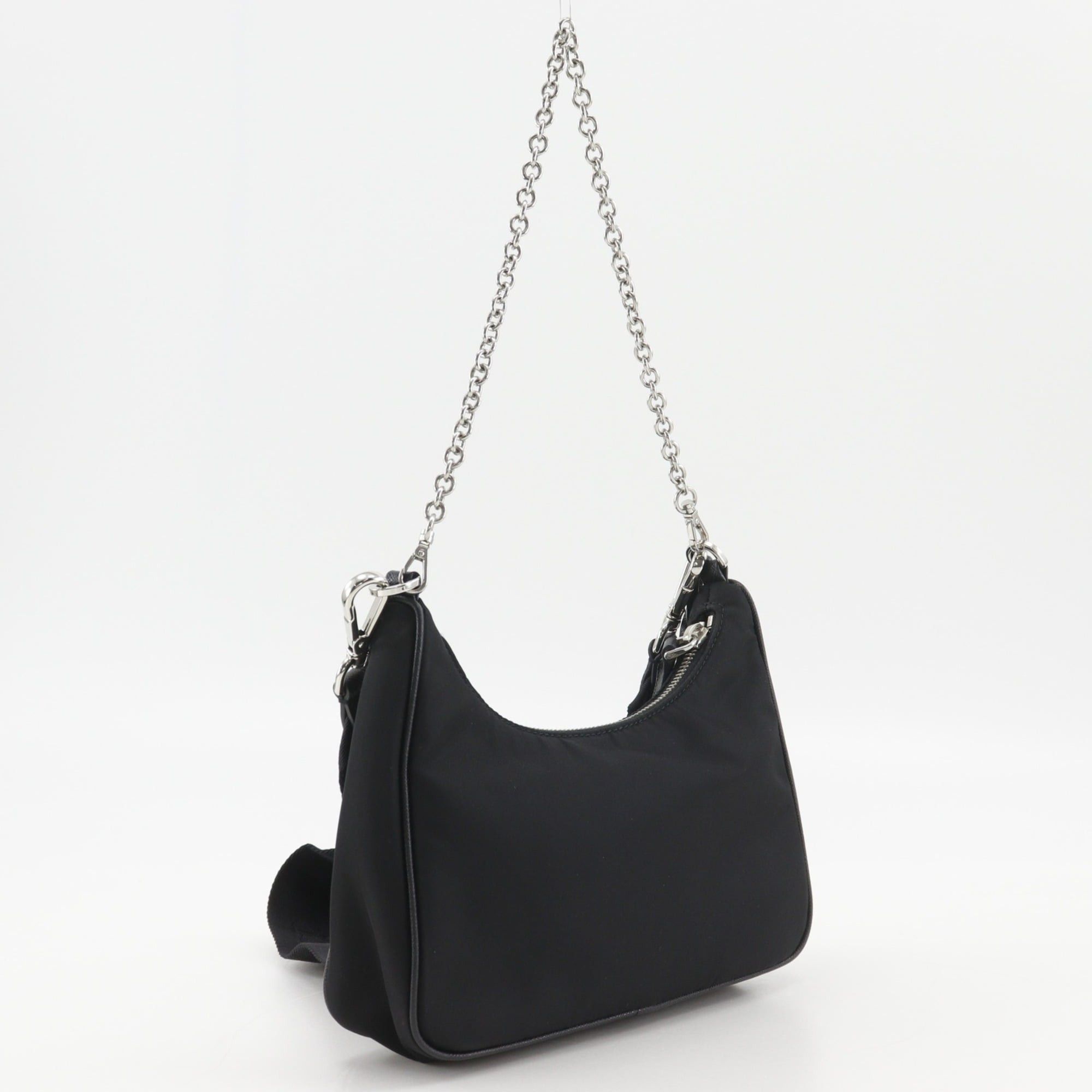 Prada Prada Re-edition 2005 Re-nylon Shoulder Bag 1BH204 Nylon x Saffiano NERO Black Made in Italy 2-way Women's Size ONE SIZE - 3 Thumbnail