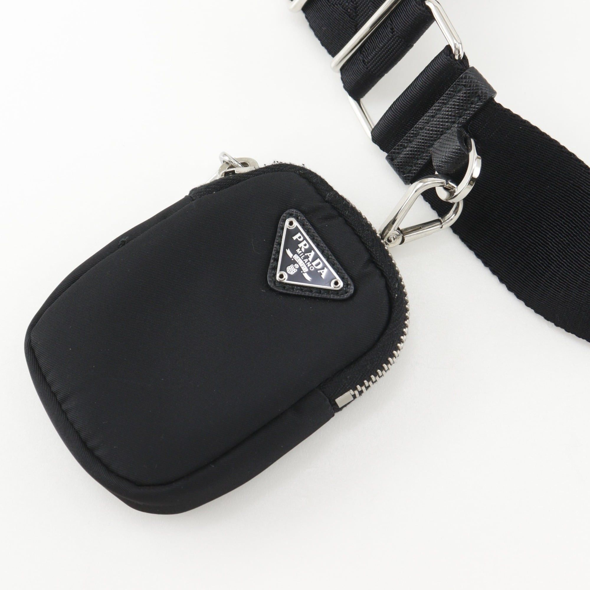 Prada Prada Re-edition 2005 Re-nylon Shoulder Bag 1BH204 Nylon x Saffiano NERO Black Made in Italy 2-way Women's Size ONE SIZE - 14 Thumbnail