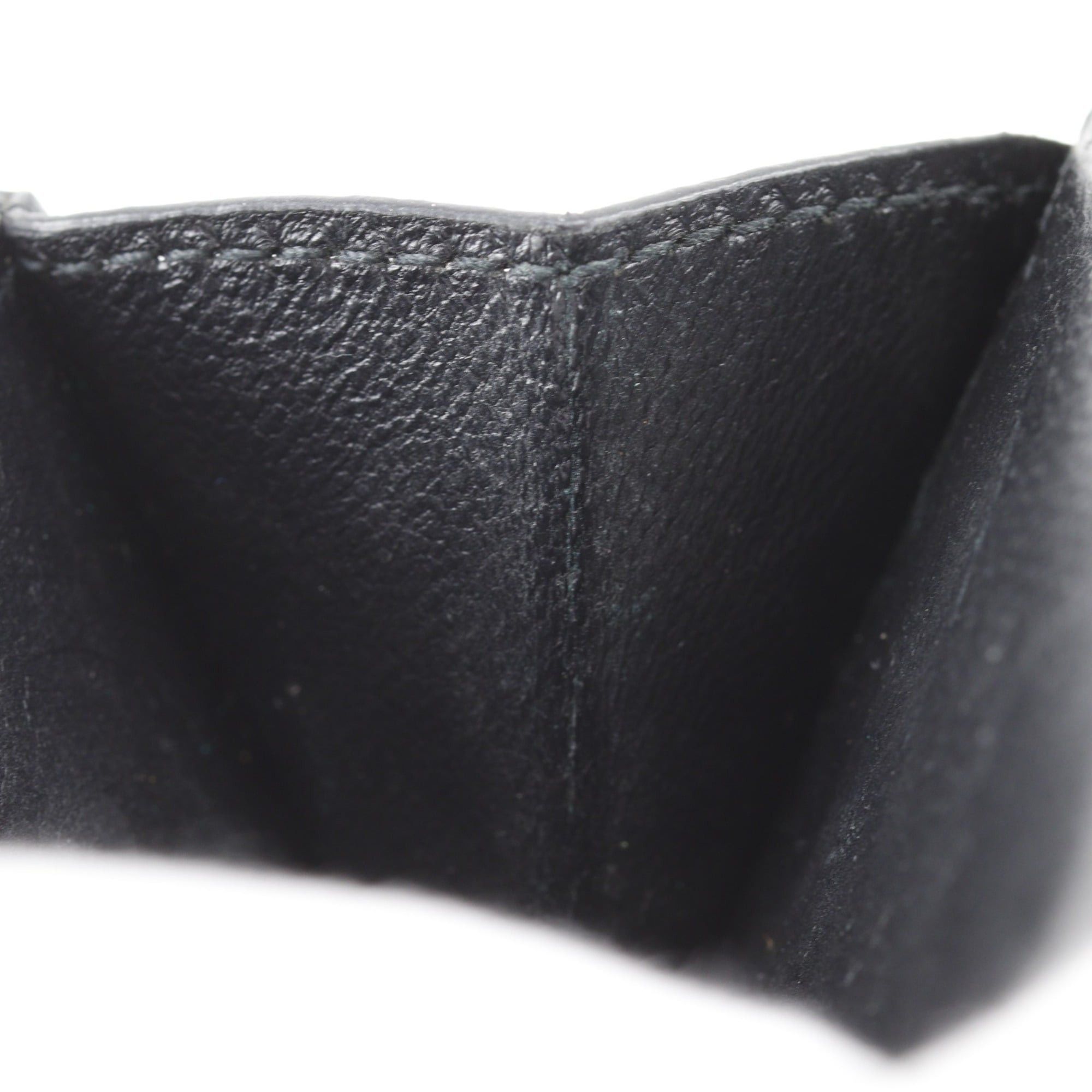 Balenciaga Balenciaga Cash Mini Tri-fold Wallet 593813 Leather Black Snap Button Unisex Size ONE SIZE - 9 Thumbnail