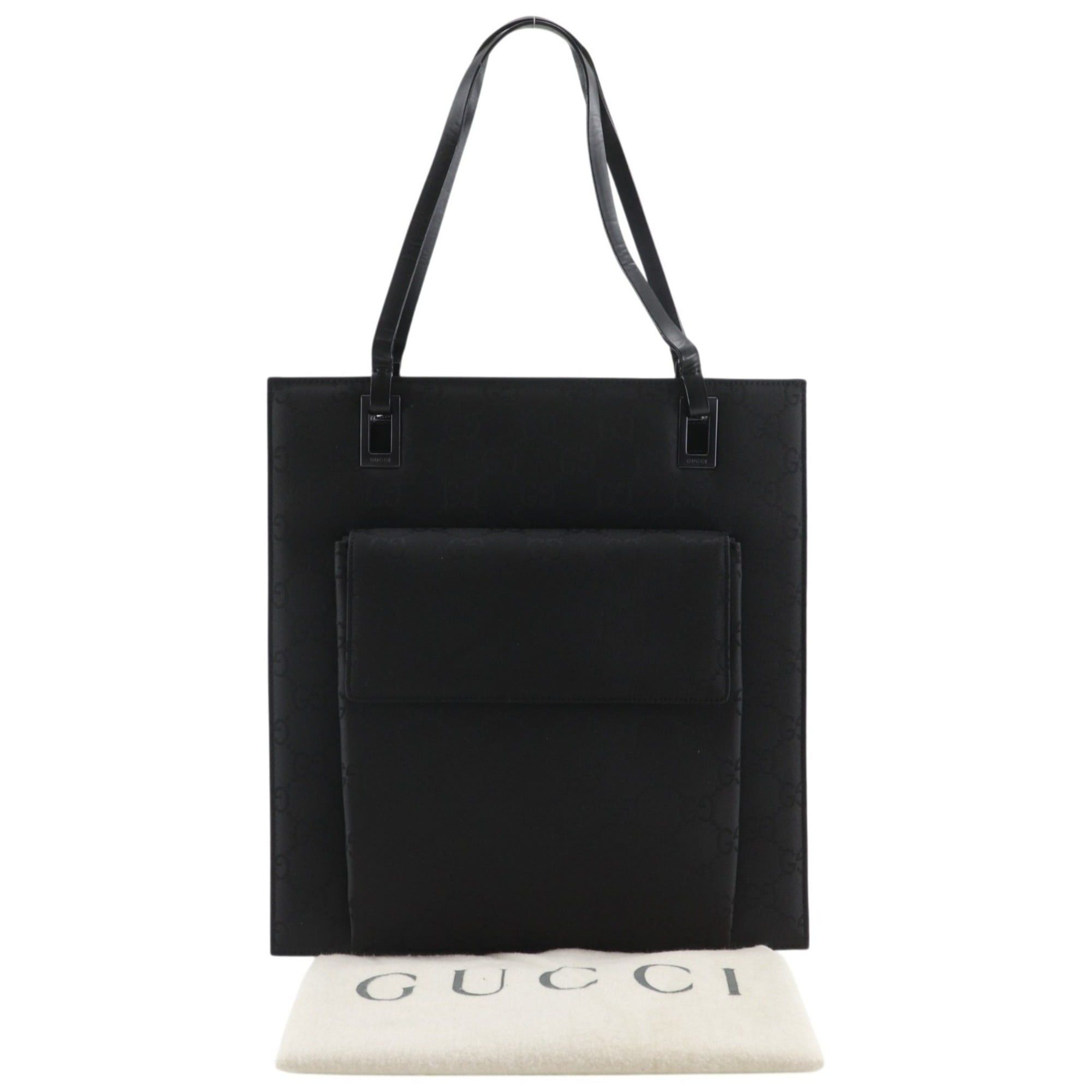 Gucci Gucci GG Tote Bag 002-1008 Nylon Canvas Black A4 Women's Size ONE SIZE - 20 Thumbnail