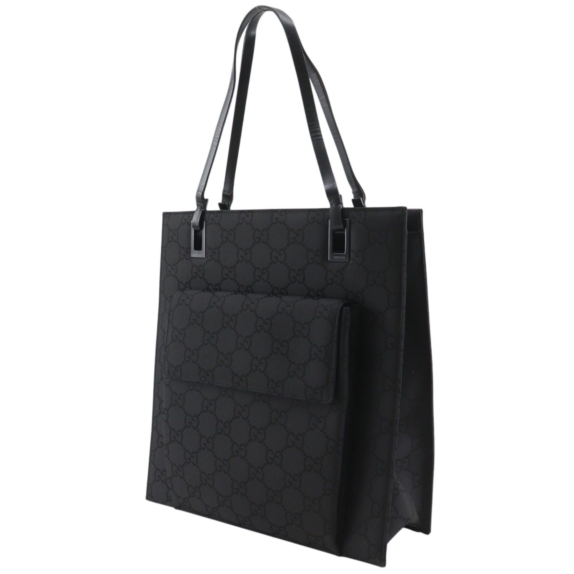 Gucci Gucci GG Tote Bag 002-1008 Nylon Canvas Black A4 Women's Size ONE SIZE - 2 Thumbnail