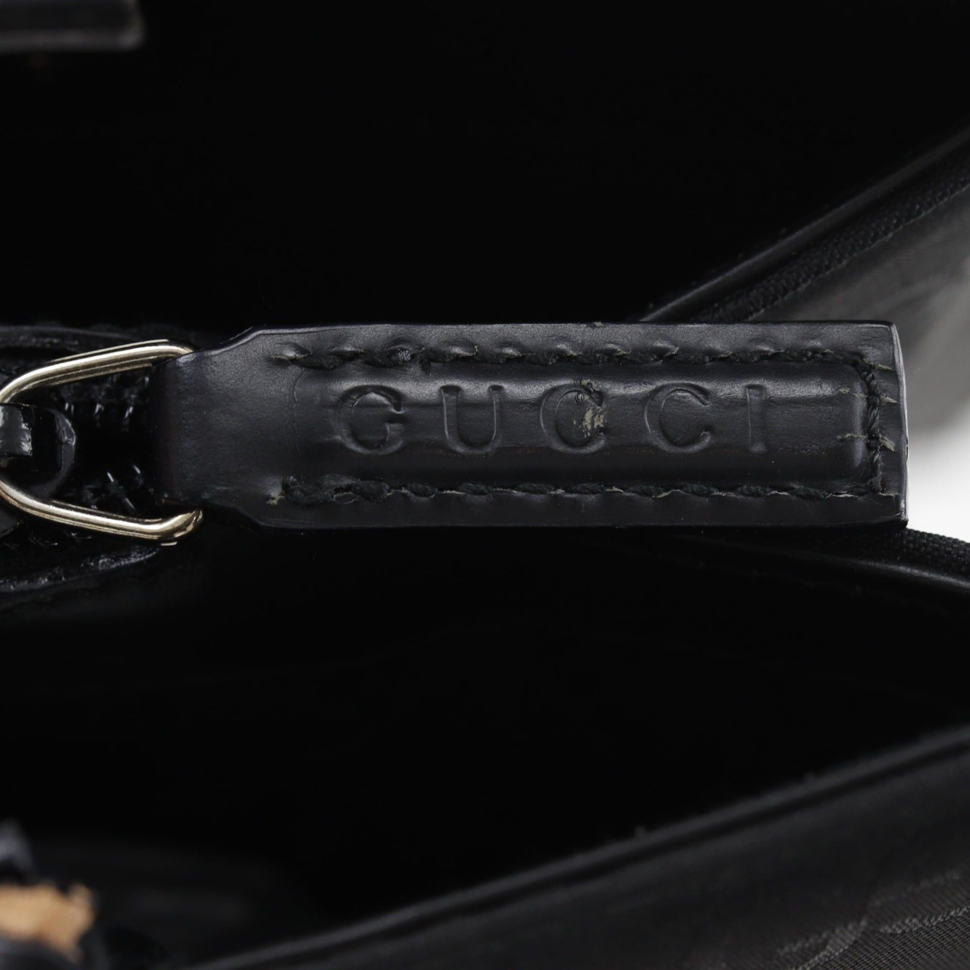 Gucci Gucci GG Tote Bag 002-1008 Nylon Canvas Black A4 Women's Size ONE SIZE - 8 Thumbnail