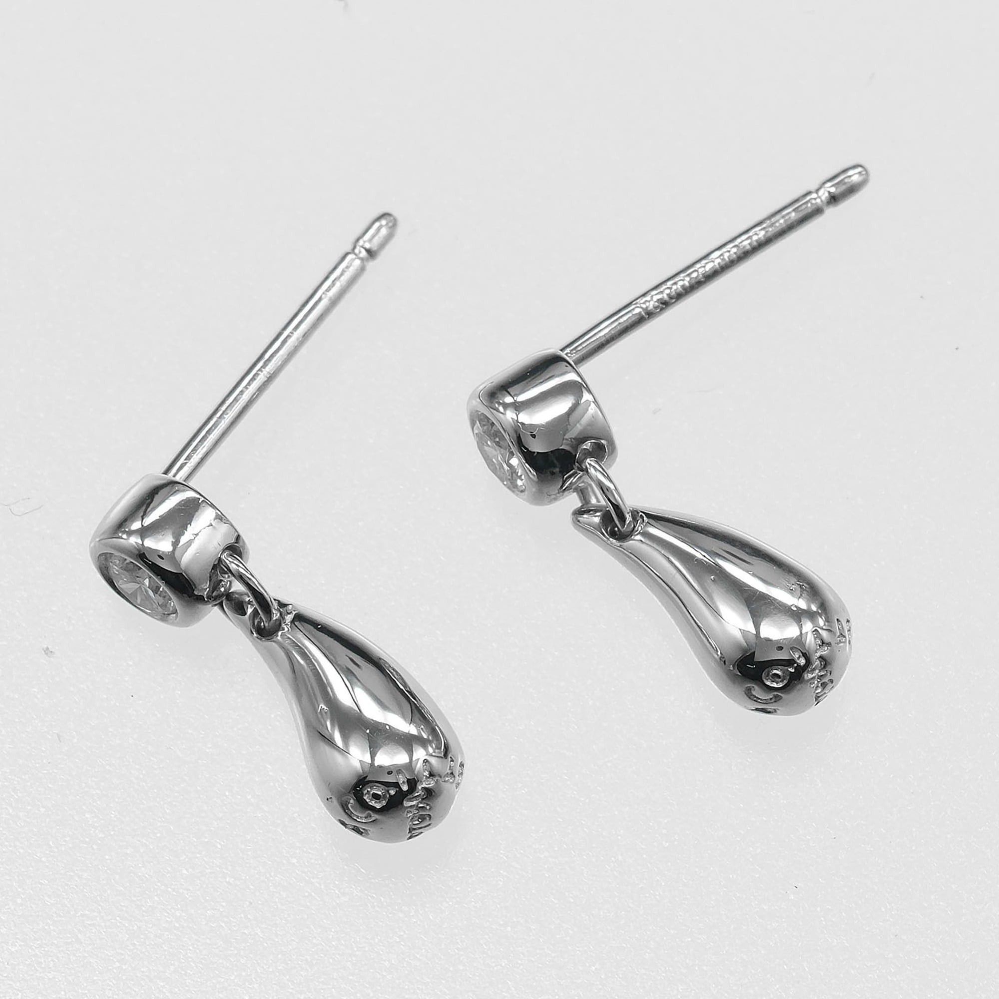 Tiffany & Co. Tiffany & Co. Teardrop Earrings, Pt950 Platinum, Diamond, Approx. 4.75g Size ONE SIZE - 5 Thumbnail