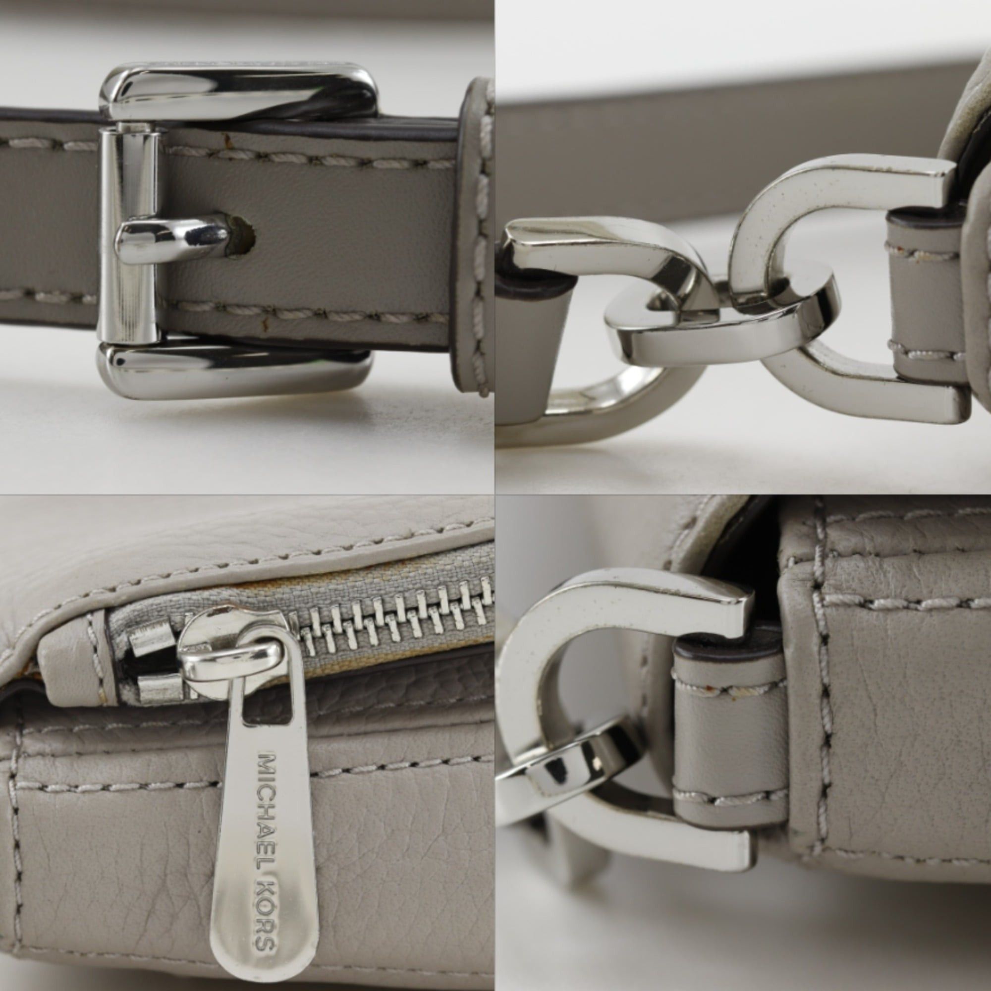 Michael Kors Michael Kors shoulder bag, 35F9SBFC1L, leather, gray, magnetic closure, women's. Size ONE SIZE - 13 Thumbnail
