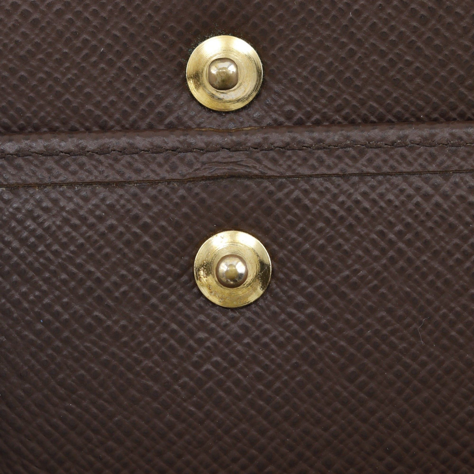 Louis Vuitton Louis Vuitton Porte Tresor International Tri-fold Long Wallet N61215 Damier Canvas 2006 Brown FL0076 Snap Button Unisex Size ONE SIZE - 16 Thumbnail