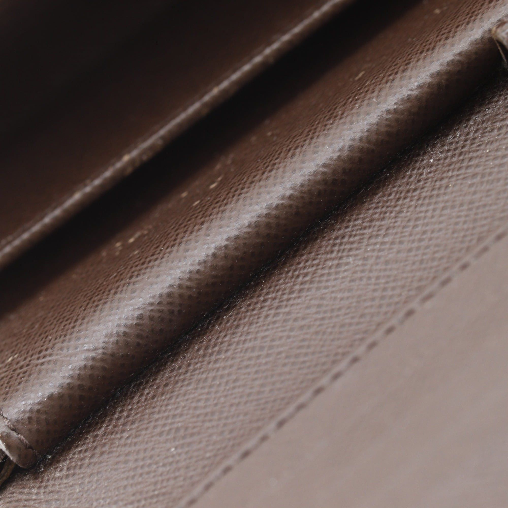 Louis Vuitton Louis Vuitton Porte Tresor International Tri-fold Long Wallet N61215 Damier Canvas 2006 Brown FL0076 Snap Button Unisex Size ONE SIZE - 11 Thumbnail