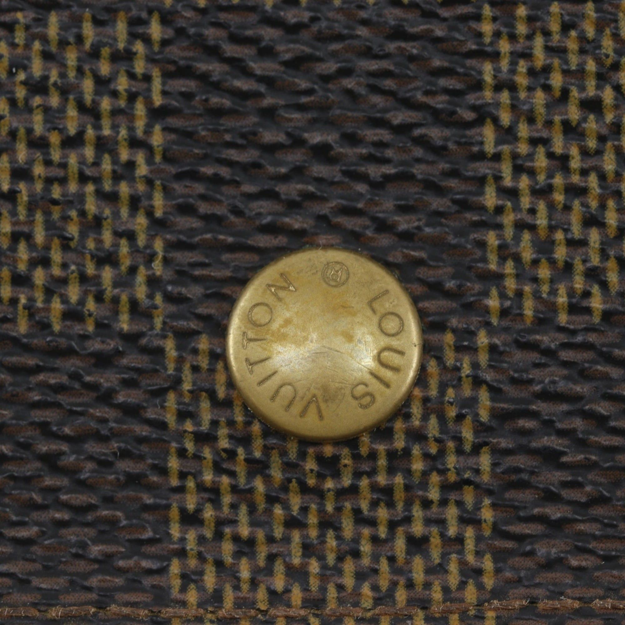 Louis Vuitton Louis Vuitton Porte Tresor International Tri-fold Long Wallet N61215 Damier Canvas 2006 Brown FL0076 Snap Button Unisex Size ONE SIZE - 17 Thumbnail