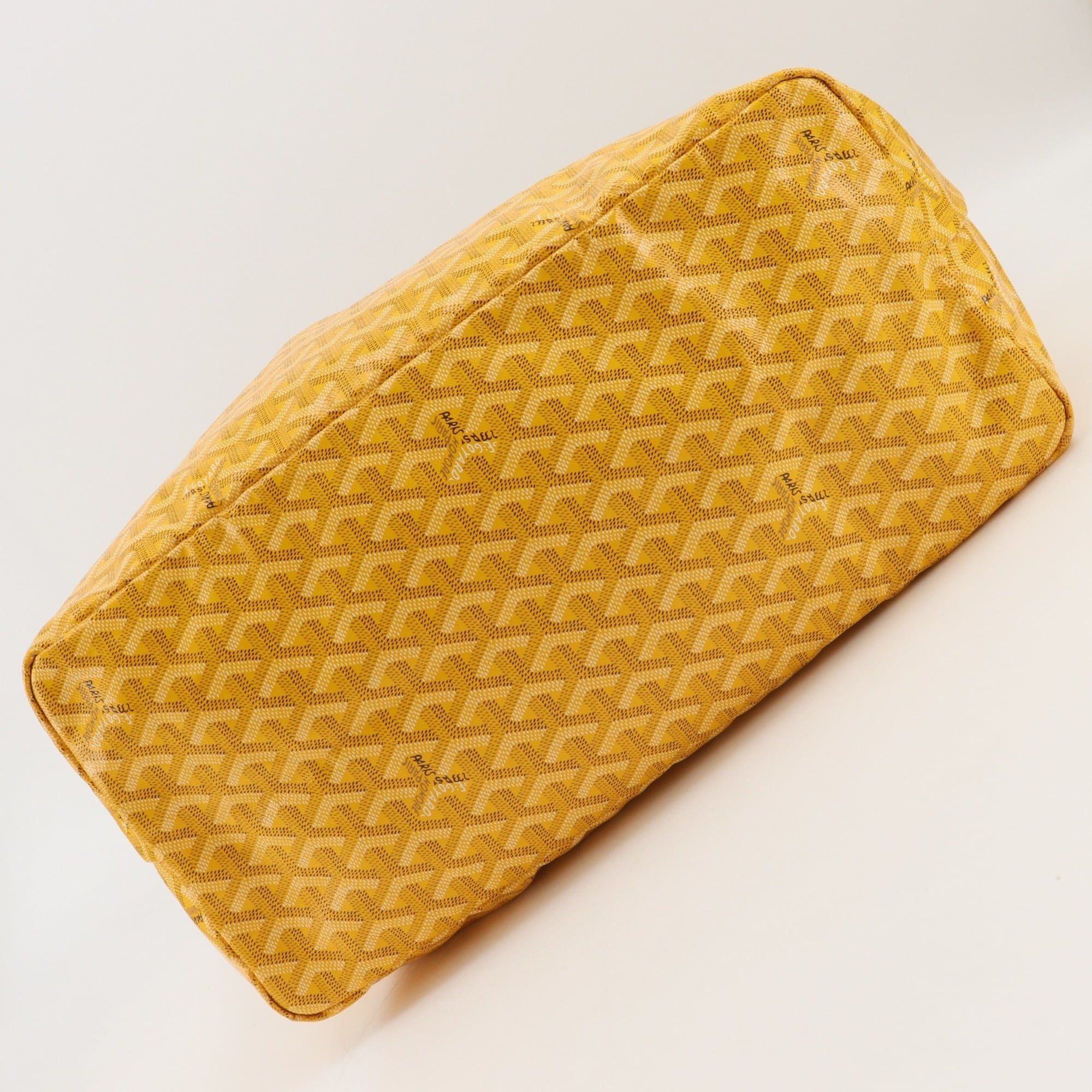 Goyard Goyard Saint Louis GM Tote Bag, PVC Coated Canvas, Made in France, Yellow, A4 Size, Women's Size ONE SIZE - 11 Thumbnail