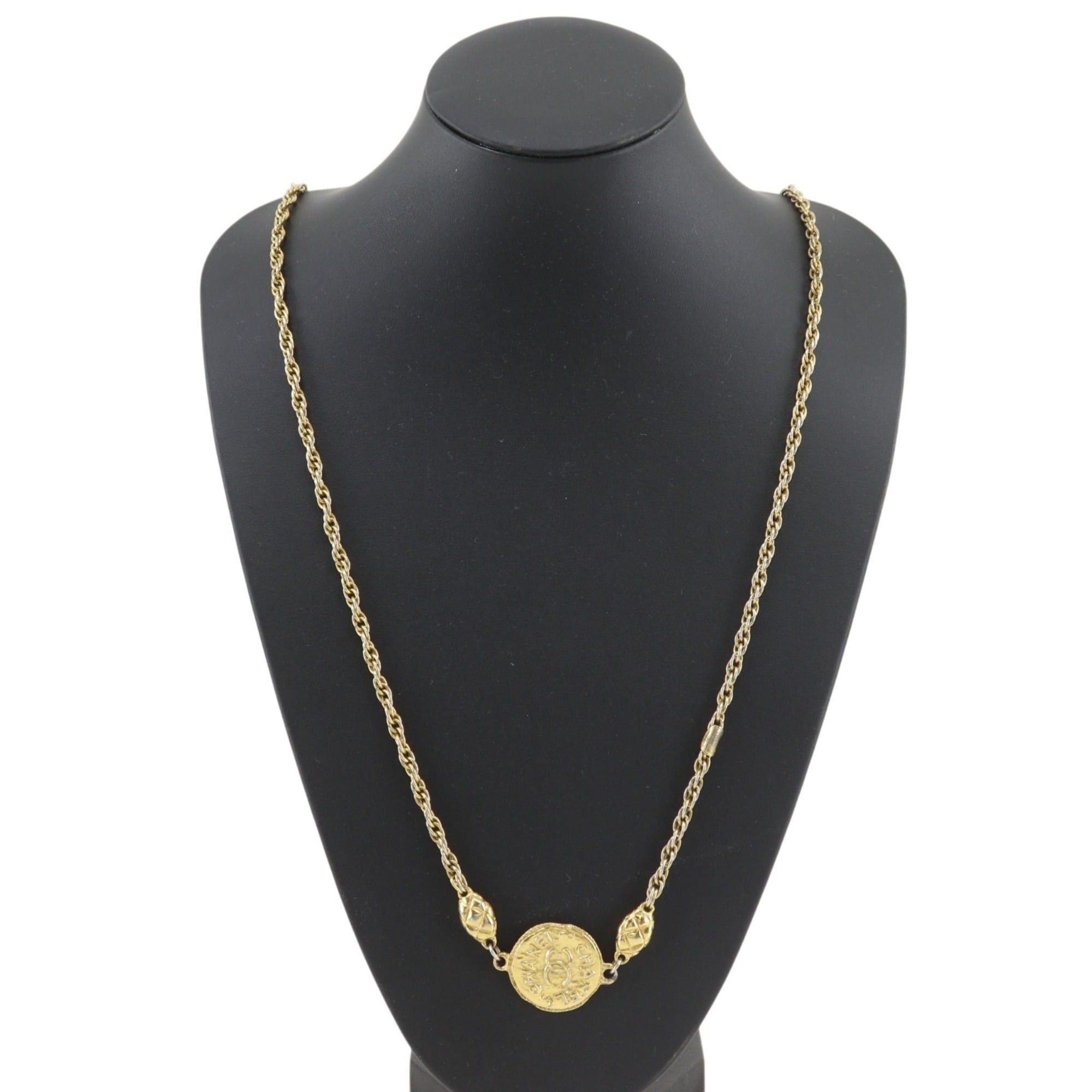 Chanel Chanel COCO Mark Long Necklace, Vintage, Gold Plated, Approx. 57.8g, Women's Size ONE SIZE - 2 Thumbnail