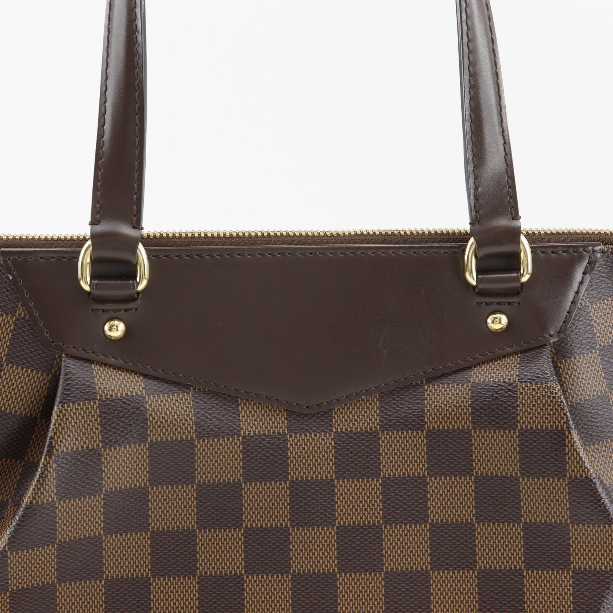 Louis Vuitton Louis Vuitton Westminster PM Tote Bag N41102 Damier Canvas 2012 Brown FL2182 A5 Double Zipper Women's Size ONE SIZE - 14 Thumbnail
